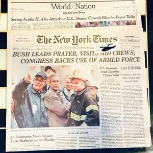 Saturday, 9/15/2001 edition The New York Times